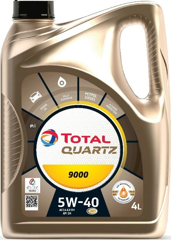Моторное масло Total Quartz 9000 5W-40 4л RU